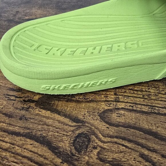 Skechers Lime Green Slides Sandals Women's Size 10 Beach Water Summer - Picture 7 of 7
